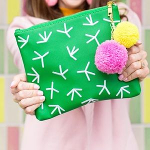 Studio DIY green cactus clutch no flair